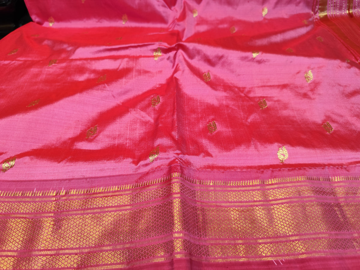 Paithani Silk Saree | Baby Pink | Fancy Pallu
