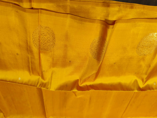 Kanjeevaram Soft Silk Saree | Yellow