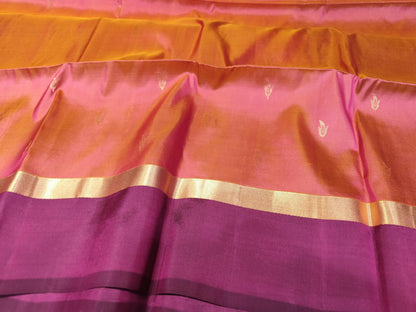 Kanjeevaram Soft Silk Saree | Pink & Magenta