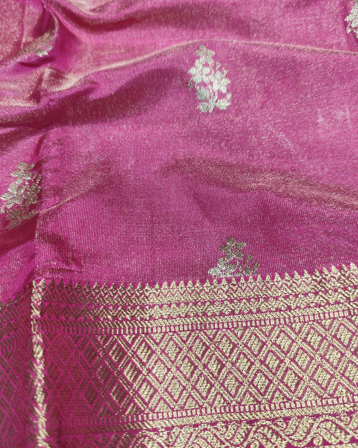 Kanjeevaram Tissue Silk Saree | Pink